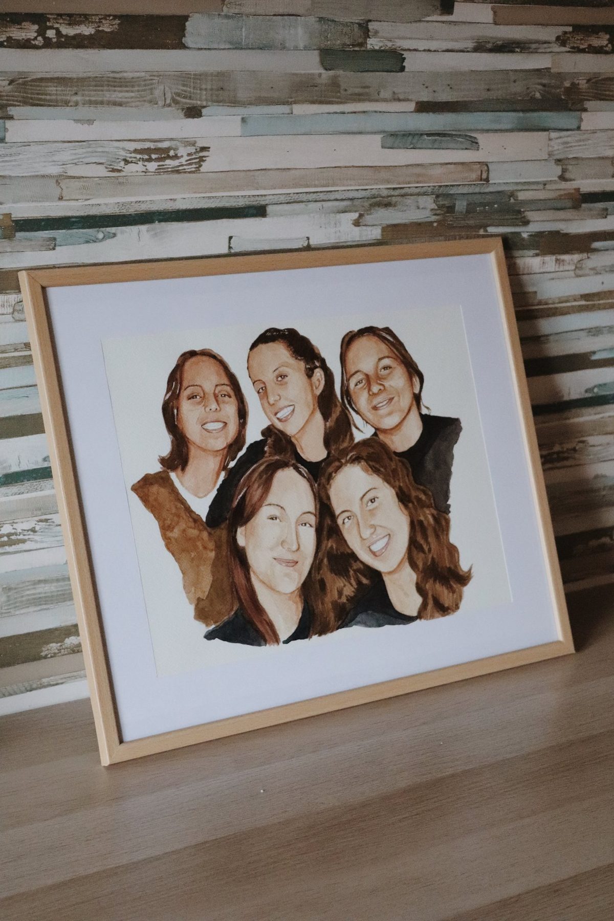Aguarela personalizada por encomenda