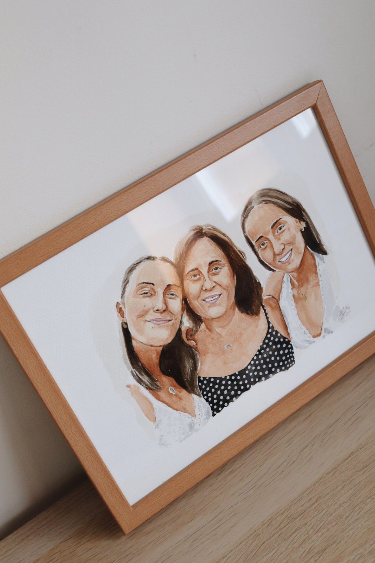 Aguarela personalizada por encomenda